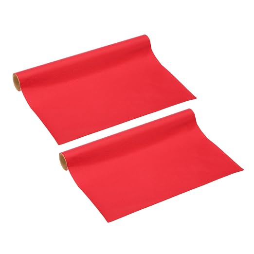 PATIKIL Leather Repair Patch, 2 Pack 10 x 24 Inch Self-Adhesive Vinyl Patch Furniture Tape Repair Kit for Sofas Couches Stools Chairs Cabinets Bags, Red
