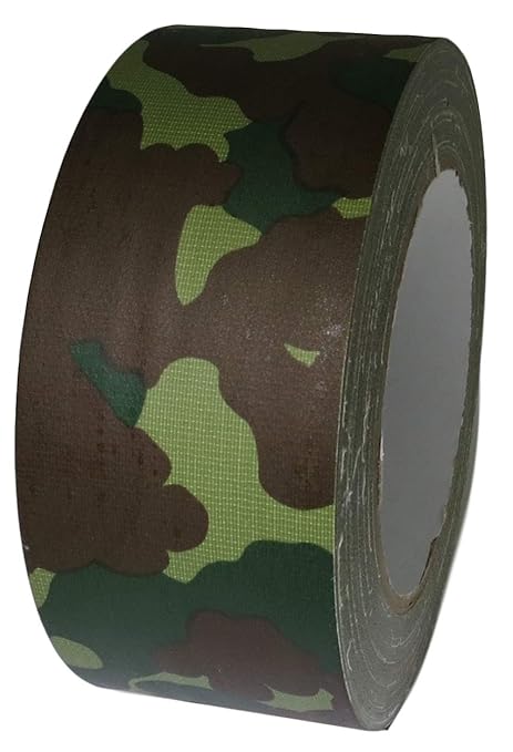 GGR Supplies T.R.U. CDT-36 Industrial Grade Duct Tape. Waterproof and UV Resistant. Multiple Colors Available. 25 Yards. (Camouflage/Military, 3 in.)