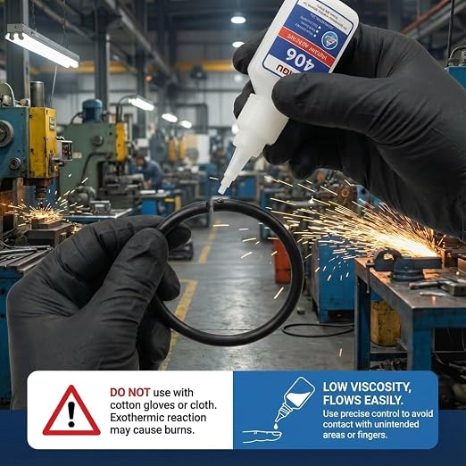 406 Super Bonder Clear Instant Adhesive for Plastics and Rubbers 20g 4 Pack