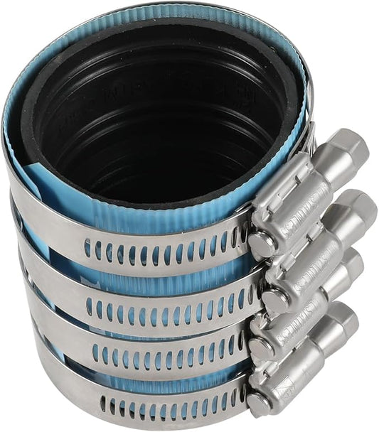 EFIELD 8" No-Hub Coupling Heavy Duty Colored Shield, Blue