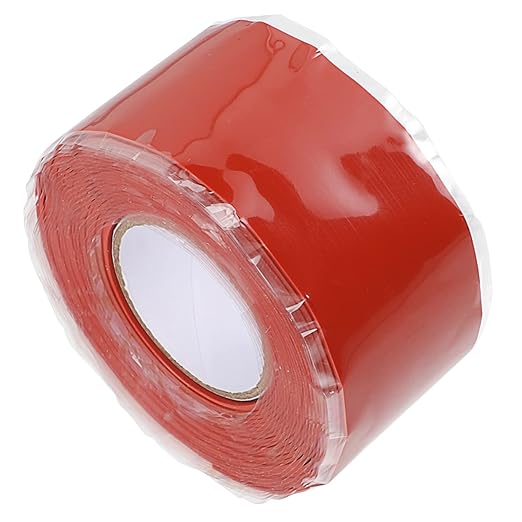 Sosoport Silicone Rubber Repair Tape for PVC Ppr Metal Pipes Flexible Self Sealing Plumber Sealant with Compression and Weather Resistance Red