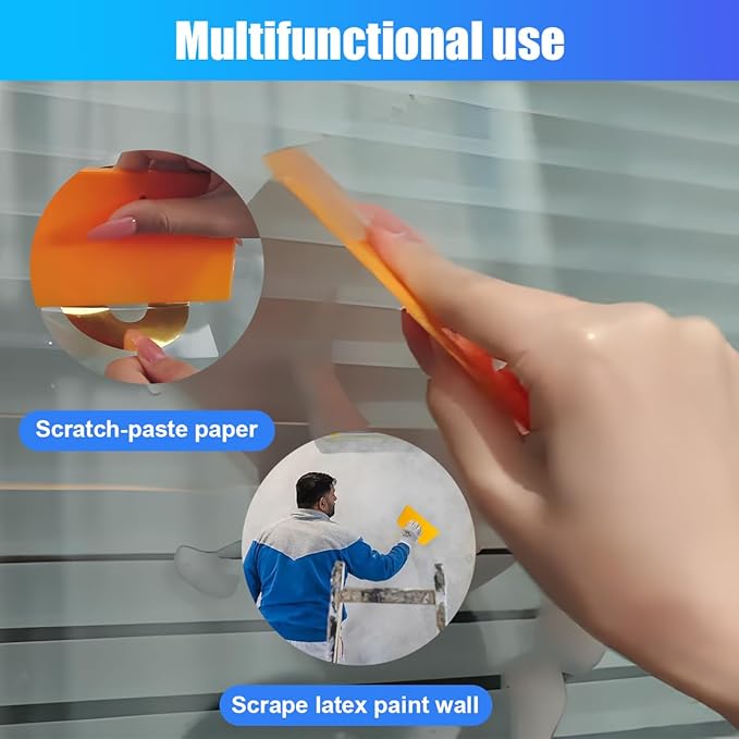 ZIMISI Car Body Filler Spreaders, 4, 5, 6 Inch Caulking Tools, Reusable Hard Plastic Spreader Tool, Automotive Body Fillers Spreader for Applying Fillers, Putties, Glazes, Caulks, Paint (15PCS)