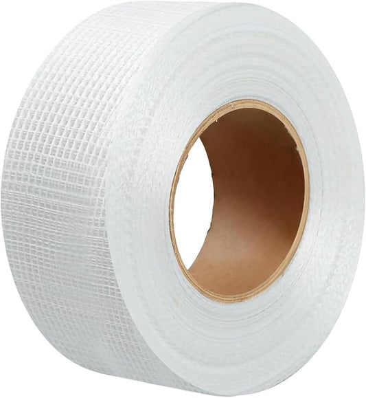 Drywall Joint Tape, 2 Inch x 164 Ft Self Adhesive Drywall Tape, Wall Patch Repair Roll, Fiberglass Mesh Tape for Drywall Repair, Wall Cracks and Ceiling Gaps