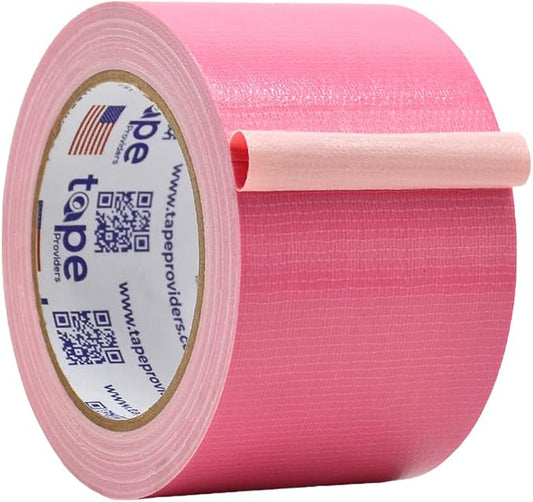 WOD DTC10 Advanced Strength Industrial Grade Pink Duct Tape, 3 inch x 60 ft. Waterproof, UV Resistant For Crafts & Home Improvement