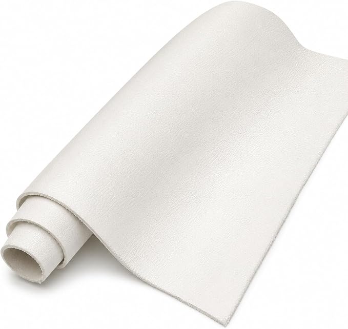 REED Leather HIDES - Cow Skins (10 Square Foot, White) | Arts and Crafts