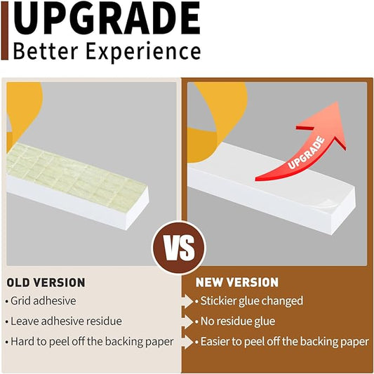 Yotache White Foam Strips Tape with Adhesive 2 Rolls 1" x3/8", High Density Foam Tape Furniture Protective, Weatherstrips, Anticollision, Total 13 Feet Long (2 X 6.5 Ft Each)