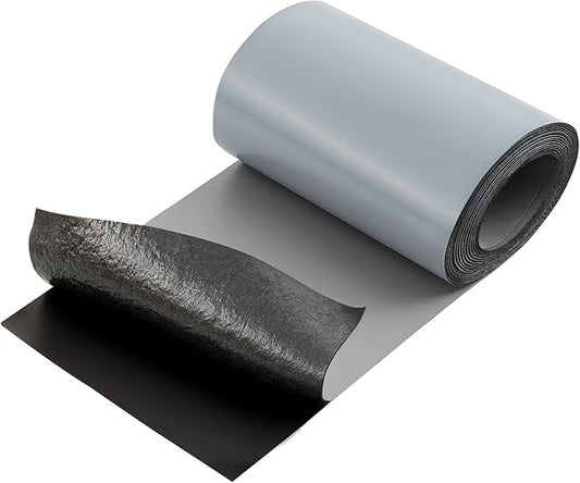 8in x 16.5ft Roof Waterproof Tape, Heavy Duty TPU Self-Adhesive Leak Repair for Metal, Corrugated Roofs, Windows, Rvs & Gutters, Instant DIY Weatherproof Seal (Gray)