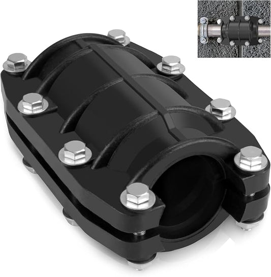 Pipe Repair Clamp 1-1/4 inch, Water Pipe Leak Repair Clamp, Pipe Repair Kit for Plastic and Metal Pipes, Leak Stopper with Anti-Impact, Suitable for Pipes 32MM OD