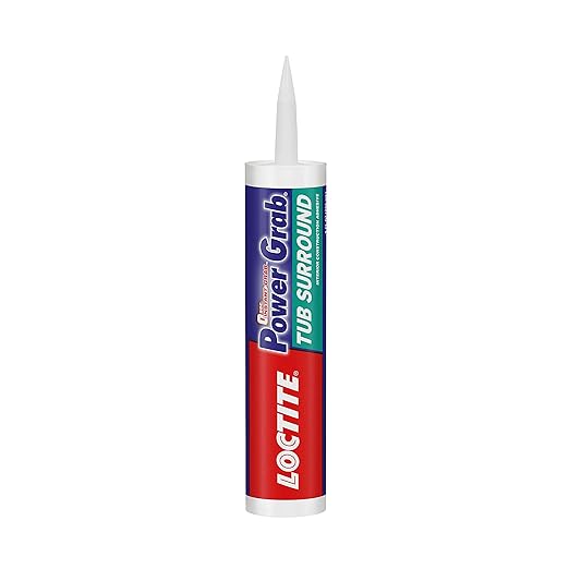 Loctite Power Grab Tub Surround Construction Adhesive, 9 fl oz Cartridge, 1 Pack