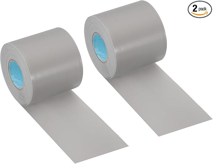 PATIKIL 2.4" x36.1ft Pipe Wrapping Tape, 2 Pack PVC Duct Tape Pipes Insulation Air Conditioner Tube Wrap Waterproof Non Adhesive for HVAC Electrical Gray