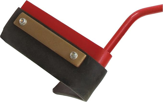 MARSHALLTOWN V-Shaped Crack Squeegee, Push Style, Black Neoprene Blade, Wooden Handle, RED700993