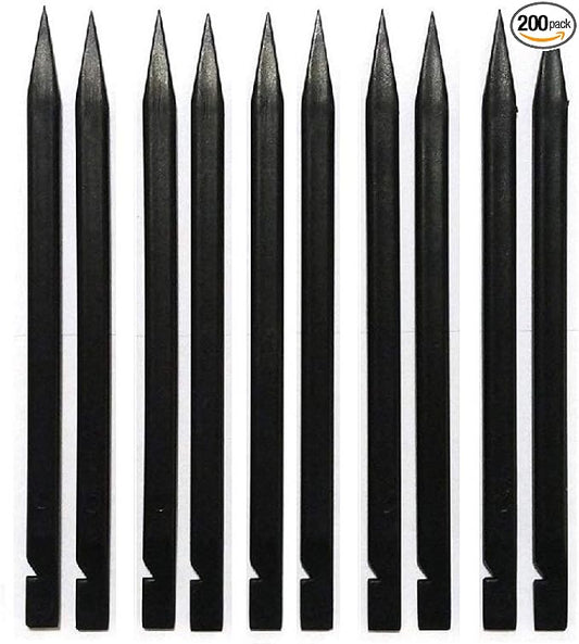 200 Pieces 4.72" Black Stick Non-Abrasive Nylon Plastic Spudger Security Pry Bar for iPhone iPad Mobile Phone Tablet Laptop LCD Screen Opening Repair Tool