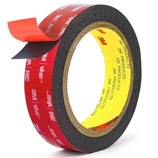 3M Double Sided Tape Heavy Duty Mounting Tape Strong Adhesive Strips, Picture Hanging Strips (1in X 10ft)
