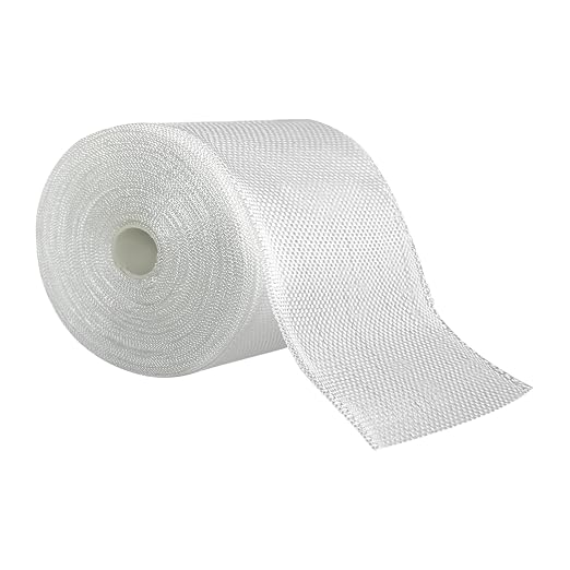 Fiberglass Cloth Roll, 4 Inches*99 Feet 6oz E-Glass Plain Weave | Fiberglass Cloth Tape Strip Non Adhesive for Repairing and Reinforcing Pipes, Cars, Sinks, Bathtubs, Boats