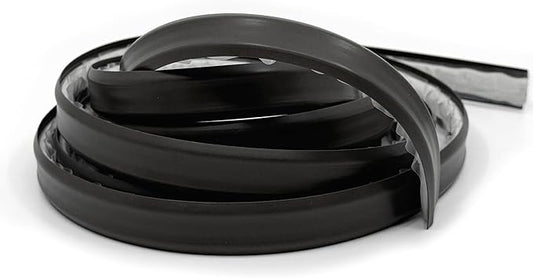 InstaTrim The Original Flexible Trim - 10ft Black 1/2" Wide Caulk Tape - Adhesive Trim with Many Uses Including Windows, Doors, Bathtubs, Sinks, Counters, Tile, Floors - Made in USA