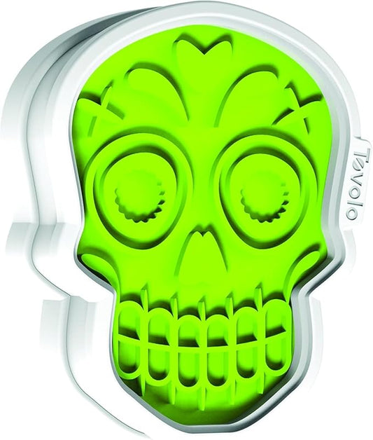 Spectrum Day of the Dead Cookie Cutter Skull Stamps Galletas Dia De Los Muertos Cookie Kit for Baking Decorating Skull Sugar Cookies, Reversible Skull Cookie Stamp Impression Designs with Cutter