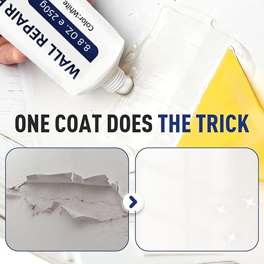 Drywall Patch Repair Kit with Scraper, 2026 New Wall Mending Agent White Spackle Wall Repair Paste Wall Repair Agent Tile Gap Filler for Holes & Cracks Nail Holes, Dents & Small Damage (2)
