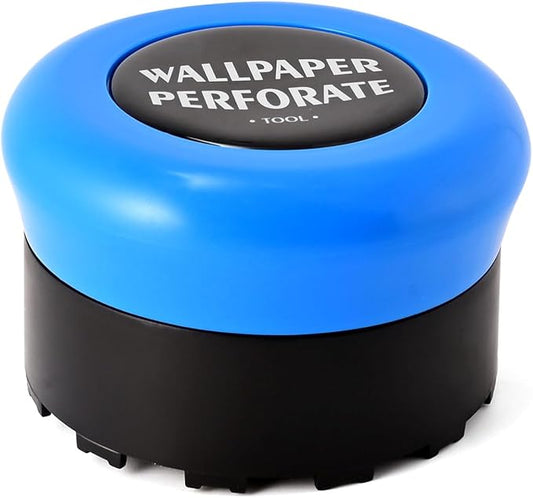 NEWISHTOOL Blue Wallpaper Perforating Tool Wall Paper Stripper Removal Scoring Tool Wallpaper Perforator and Scorer Remover Tool, Wallcovering Separating Cutter Wheel Tool