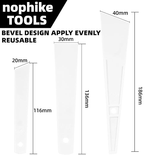 Applicator Glue Spreaders,Smear Sticks for Professional Leather Craft Tool，6PCS of 3 Different Sizes for Leather DIY Crafts Projects