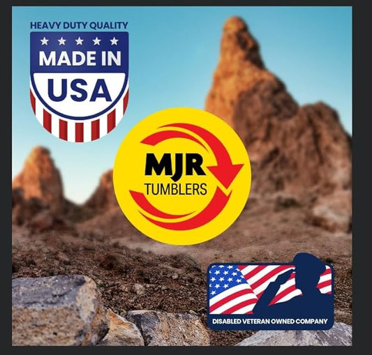 Refill Grit Kit w MJR Tumblers Premium Quality Extreme Polish 12,000 Grit Sub Micron Aluminum Oxide Polish for Unparalleled Result. For 50lb Rock Tumblers w Silicon Carbide, Disabled and Veteran Owned