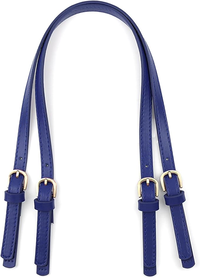 XIMEO 2 Pack Replacement Purse Straps – Adjustable PU Leather Handles with Buckle for DIY Bag Making, Tote & Handbag Repair
