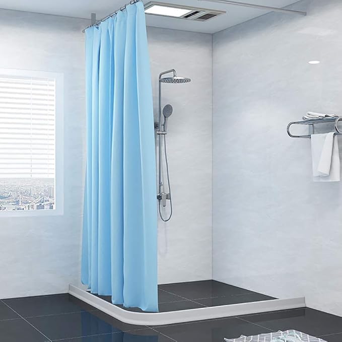 Duzzy 39 Inch Collapsible Shower Water Dam Shower Stopper Barrier and Retention System and Keeps Water Inside Threshold Dry and Wet Separation Suitable for Bathroom and Kitchen