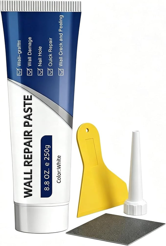 Efficient Drywall Repair Kit with Scraper, Wall Mending Agent for Holes & Cracks, Quick Drying Drywall Patch Paste Multi-Functional Kit for DIY Home Fix (1 pcs)