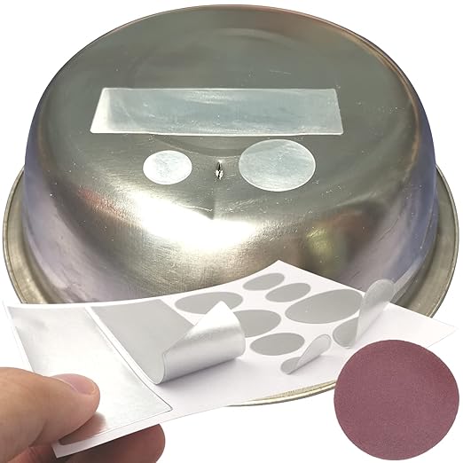 10Pack Professional Aluminum Patch Repair Leaking Kit for Kitchen Cooking Pots Stock Soup Pot and Pans Cookware, Strong High Temperature Resistant Patch for Metal or Plastic Pail Bucket