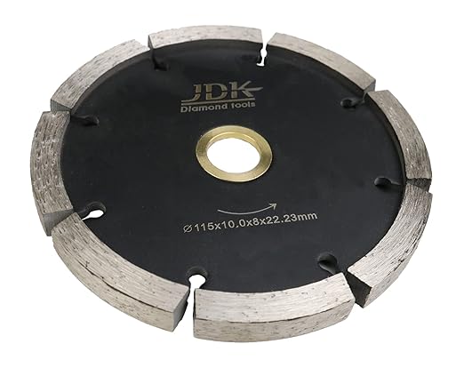 JDK 4-1/2 Inch Diamond Crack Chaser Blade Tuck Point Blades for Mortar Joint Removal, Grout Repair and Masonry Surface Prep (4-1/2 Inch*0.390'')