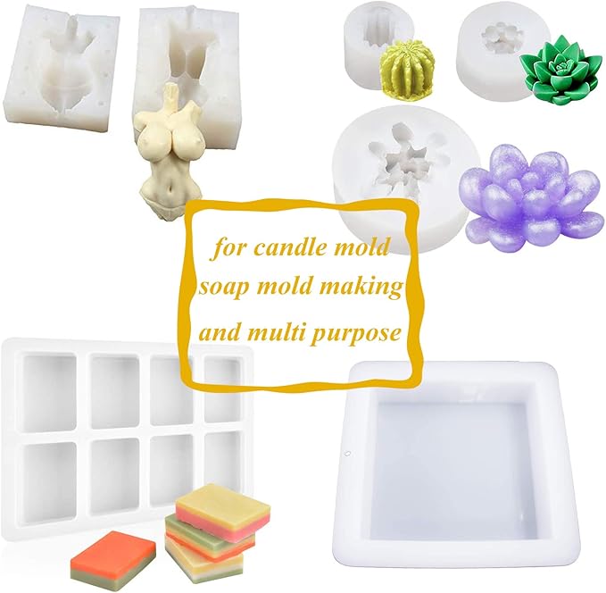 72oz Silicone Mold Making Kit 15A Platinum Liquid Silicone Rubber, Flexible, Translucent