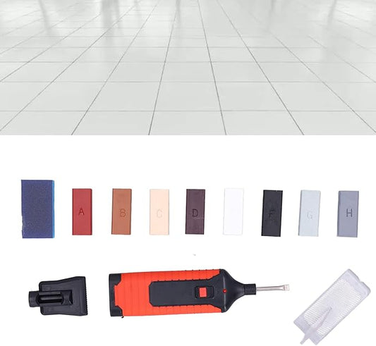 Tile Repair Kit, Porcelain Ceramic Tile Chip Repair Kit for Wall, Electric Heating Pen Wax Block Set, Crack Gaps Repairing Tools for Stone Porcelain