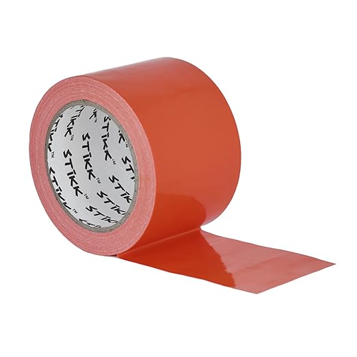 STIKK Duct Tape - Orange Duck Tape - 3 inch x 25 Yards - Heavy Duty Tape for Repairs, Household Projects - for Commercial HVAC and Construction - Effective Heavy Duty Waterproof Duct Tape