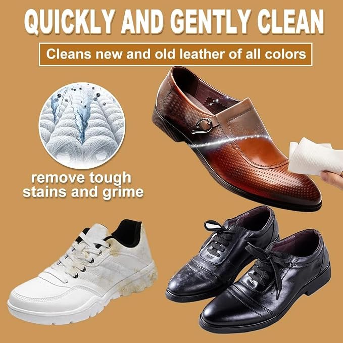 Air Jungles 3in1 Leather Cleaner Wipes 140 Count, Extra Large 8" x 10" Size | Clean, Condition, Protect Wipes For Vinyl & Leather Apparel, Furniture, Auto Car Interior, Shoes, Boots, Bags