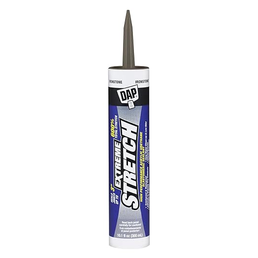 DAP Extreme Stretch Acrylic Urethane Premium Elastomeric Sealant, Iron Stone, 10.1 Oz (7079818712)
