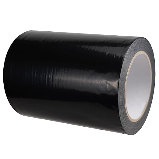 6" Polyethylene Tape, Black Seal Tape for Crawl Space, Repair, Metal Building Seams, Construction Sheathing Seal Film, Housewrap Seaming and Underlayment Seal, 200 Foot Roll