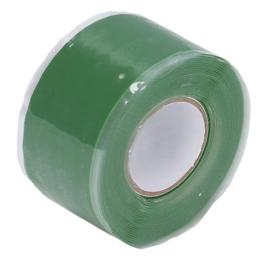 Self Fusing Waterproof Silicone Adhesive Tape for Waterproof Repair of Water Pipe Repair (Green)