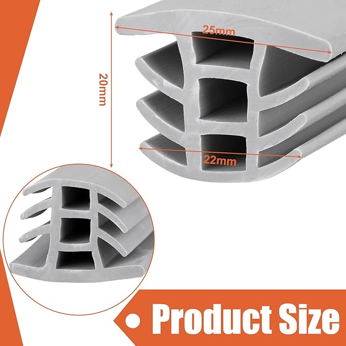 Kingdder Concrete Expansion Joint Filler Driveway Crack Filler Flexible EPDM Rubber Strip for Concrete Crack Repair Replacement Weather Aging Resistance Expansion Joint(3/4'' Wide, 40 ft Long)