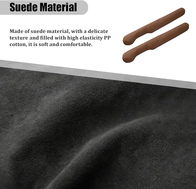 2PCS Car Seat Gap Filler, 2PCS Leather Between Chair Console Gap Plug to Impede ltems from Dropping, Automotive Interior Seat Seam Guard Stopper, Universal for Sedan RV Truck (Brown)
