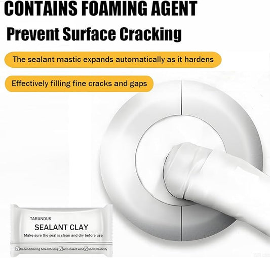 10 Pack Waterproof Sealant Mastic – Quick Repair Sealing Clay for Wall Holes, Drain Connections, Air Conditioning Ducts, Strong Waterproof Putty for Home & Professional Repairs (10 Pack - 0.71 oz)