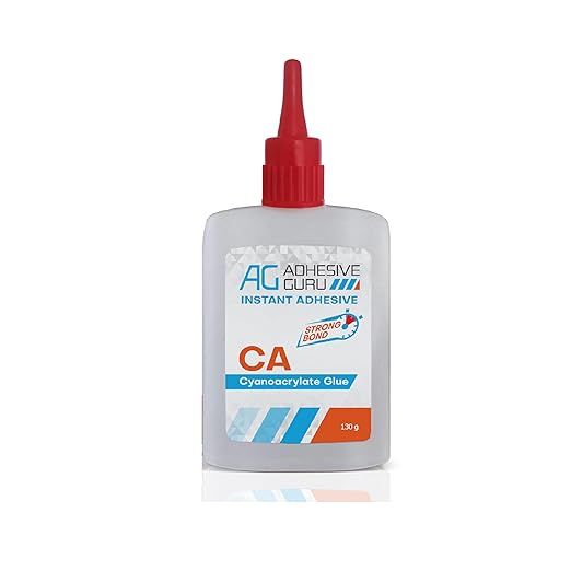 Adhesive Guru Cyanoacrylate (CA) Super Glue (4.5 oz) for Plastic, Metal, Leather, Ceramic - Fast Adhesive for Woodworking, Hobby Models, Carpentry - 1 Pack