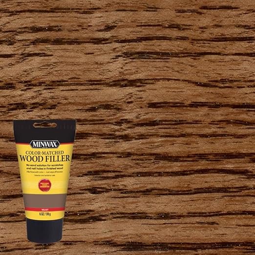 Minwax Color-Matched Wood Filler, Walnut, 6 oz