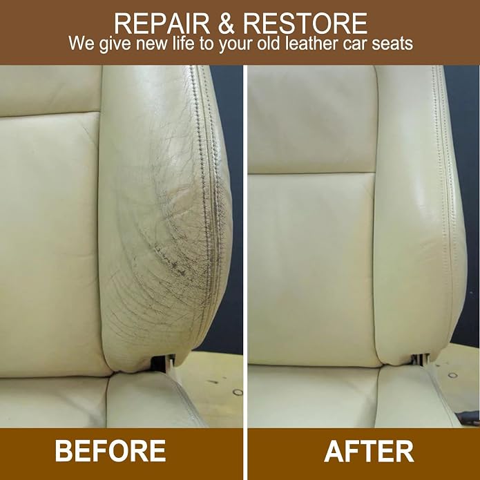 RQB Leather Repair Kit – 10-Color DIY Leather & Vinyl Repair for Furniture, Car Seats, Jackets, Bags & Shoes – Easy Color Match, Complete Tools Included