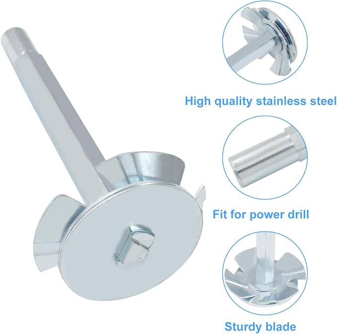 Biaungdo 2 Inch Plumbing PVC Pipe Reamer Cutter, PVC Pipe Fitting Socket Saver Pipe Reamer Tool for Removing SCH 40 from Hub, Fits 1/2 Inch Speed Power Drill