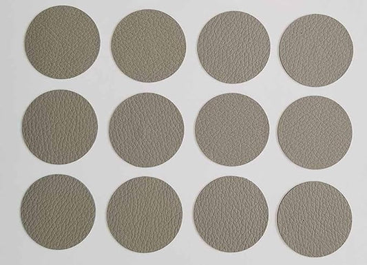 Round Leather Repair Patch for Furniture, Tape Self Adhesive for Couches Car Seat Sofa Jackets Handbags (OneSize,Gray 02)