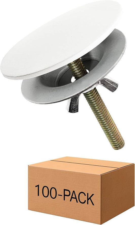 Westbrass D202-50 2" Kitchen Sink Hole Cover, Powder Coat White (100-Pack)