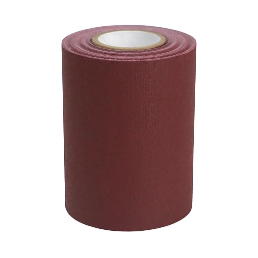 J.V. Converting JVCC Patch & Repair Tape for Leather and Vinyl Surfaces, 3 in. (72mm Actual) x 15 ft. (Burgundy)