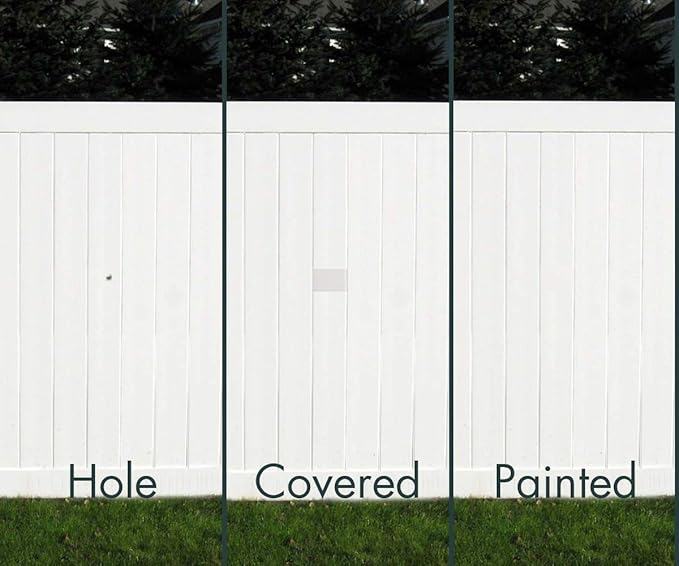 Vinyl Siding Repair Kit, Cover Any Cracks, Holes, or Blemishes on Vinyl Siding (6 Patches)