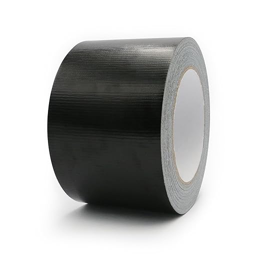 Heavy Duty Duct Tape 3 Inch X 33 Yards, 8.5 Mil Thickness, Multi Purpose Black Duct Tape, No Residue, Waterproof, Tear by Hand - for Indoor Outdoor Repairs, Industrial, Professional Use