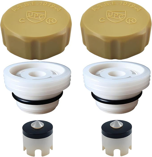 ASSE 1019-A Outdoor Faucet Repair Kit with Teflon Tape, Vacuum Breaker Replacement Kit Anti-Siphon Frost-Free Hose Bib Sillcock Valve Replacement（2 Pack）