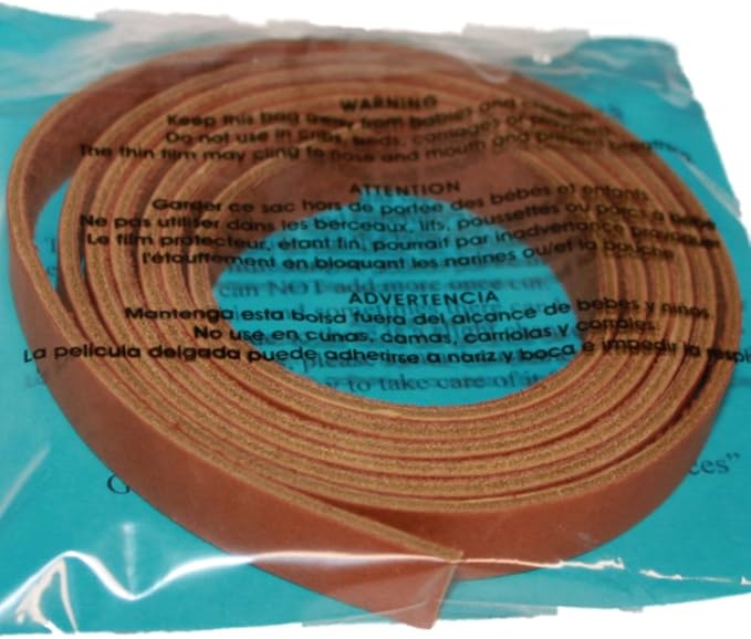 Leather Strap for Crafts & Jewelry | 72 Long × 5/8" Wide × 1/8" Thick (7-8oz) | Genuine Leather Strips for Crafts, Projects or Repairs - Golden Tan | 5-Pack